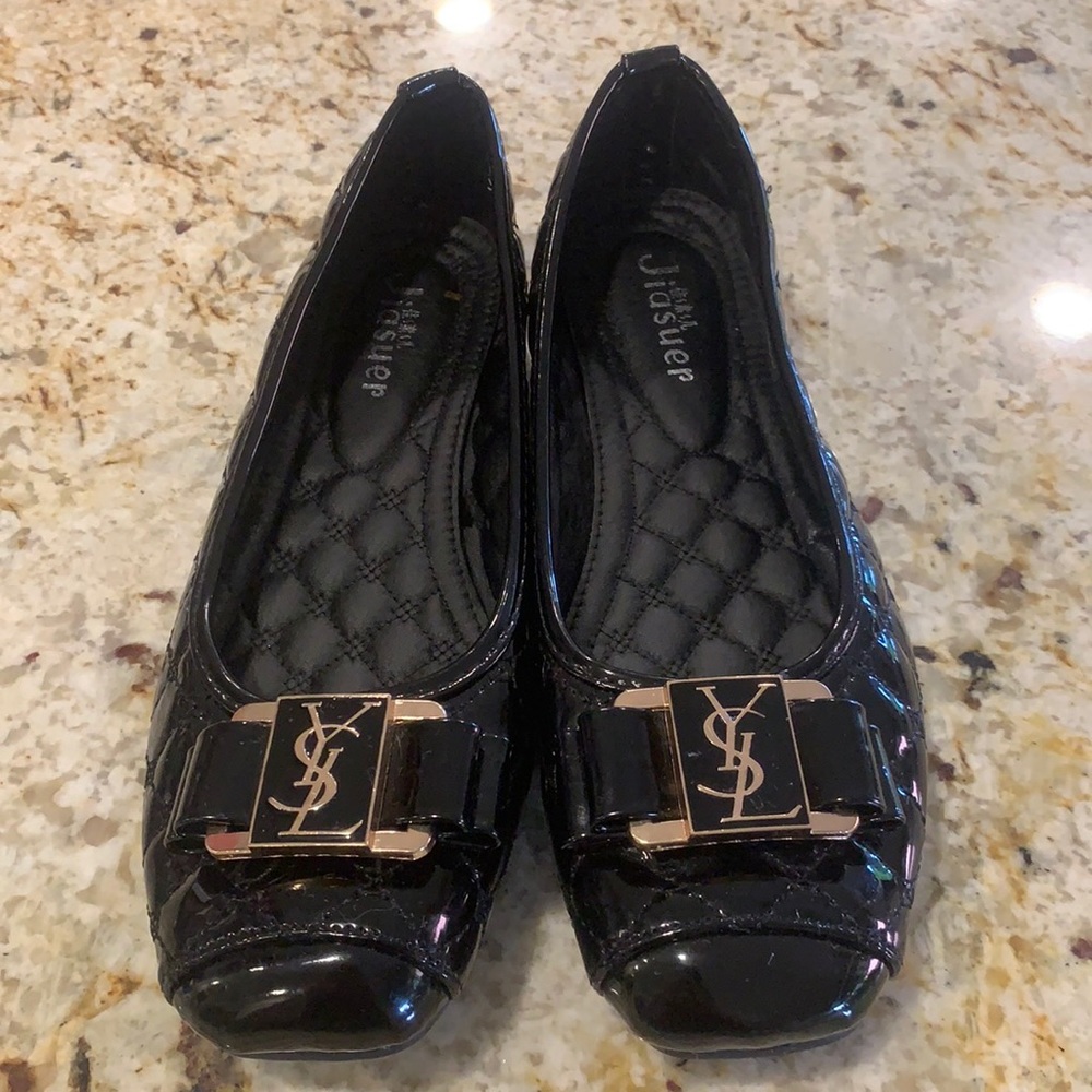Jiasuer Black Flats
